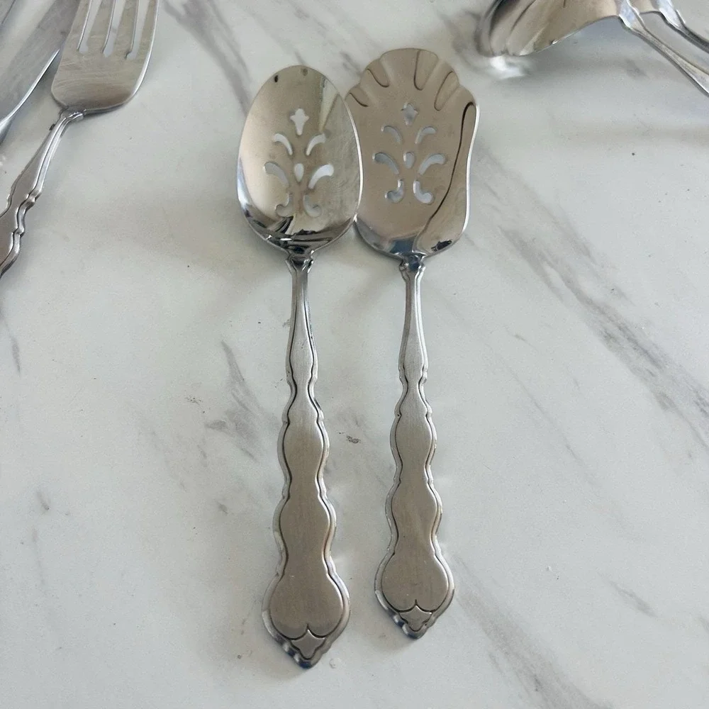 Oneida‎ VALERIE Stainless Distinction Deluxe HH Serving Set Flatware Lot of 9